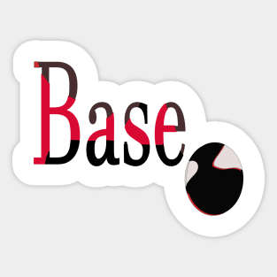 Base Ball Art Sticker